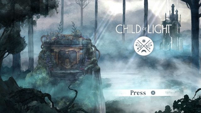 Child of Light(タイトル画面)画像