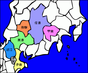 戦国忍者くんの参考地図画像