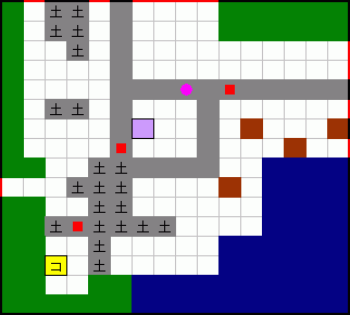 戦国忍者くんのマップ画像