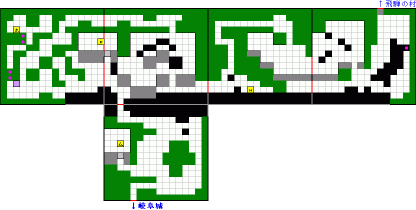 戦国忍者くんのマップ画像